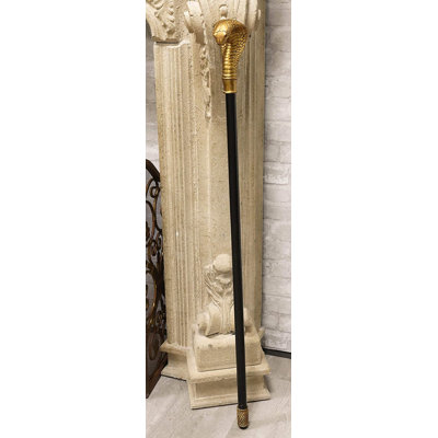 Midra, dieu égyptien, Uraeus, tête de cobra, marche, canne