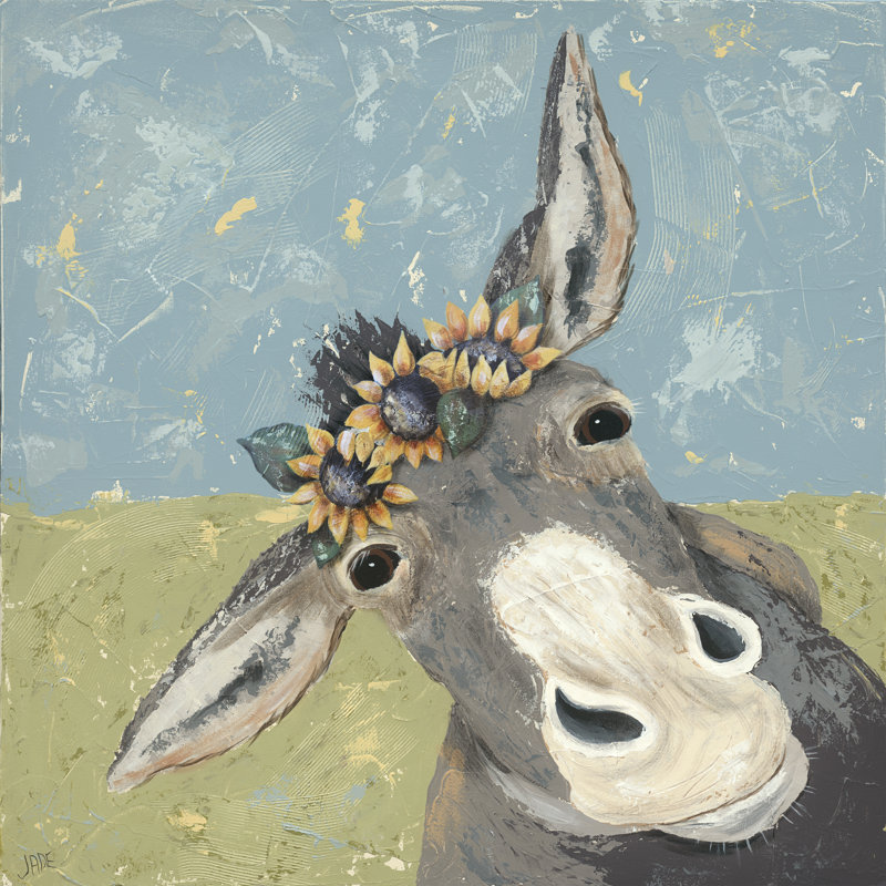 Farm Fun V - Wrapped Canvas Print, 91cm H x 91cm W
