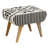 Gitane 58cm Wide Rectangle Geometric Footstool Ottoman
