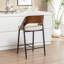 Tabouret de comptoir rembourré Devane-555924774