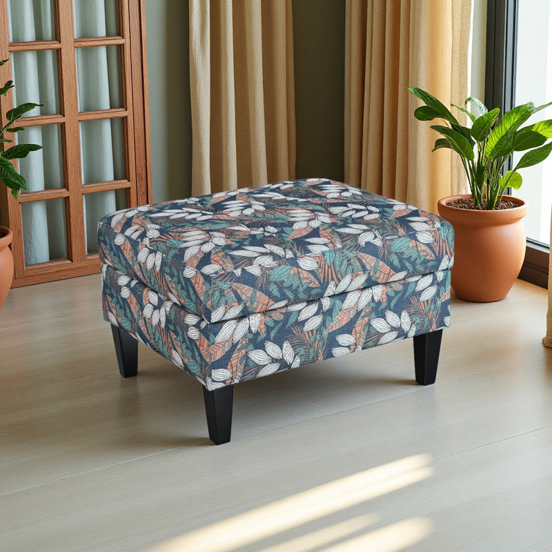 OTTOMAN DE RANGEMENT, Bleu très foncé