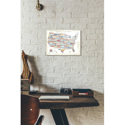 «US City Map» par Michael Mullan, acrylique