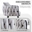 Chaise avec accoudoirs en velours Lazarre-1154640347