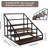 4-Tier Coffee Syrup Rack Organizer For Liquor Bottles, Spices, And Kitchen Condiments - Durable Metal Frame With Rustic Wood Base - Space-Saving Design Holds 16 Bottles