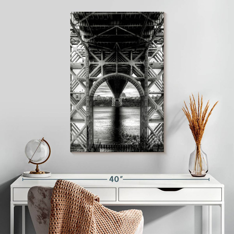 Lilie Below George Washington Bridge, 30" H x 20" W