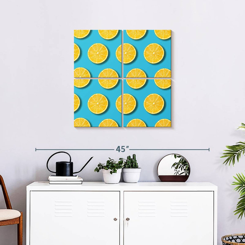 Kerner Lemon Slices On Blue