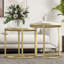 C Table Semi-Circle Side Table Set
