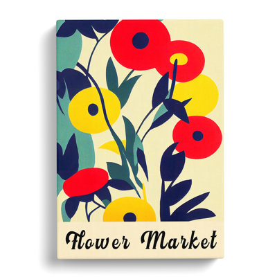 1970 Flower Market Exhibition No.1 - Wrapped Canvas