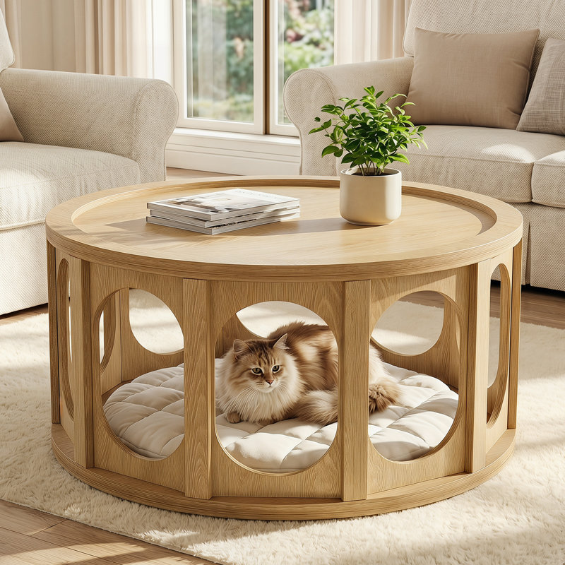 Table basse 31,5 "moderne avec rangement ouvert