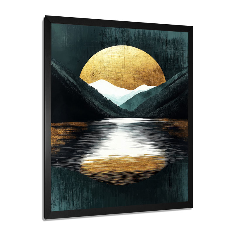 Genieva - paysages, impressions sur toile, Noir, noir, noir, noir, H 20 po x l 12 po, Reproduction encadrée d'une seule photo