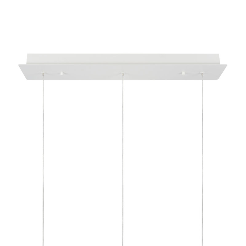 3 - Light Kitchen Island Pendant, White