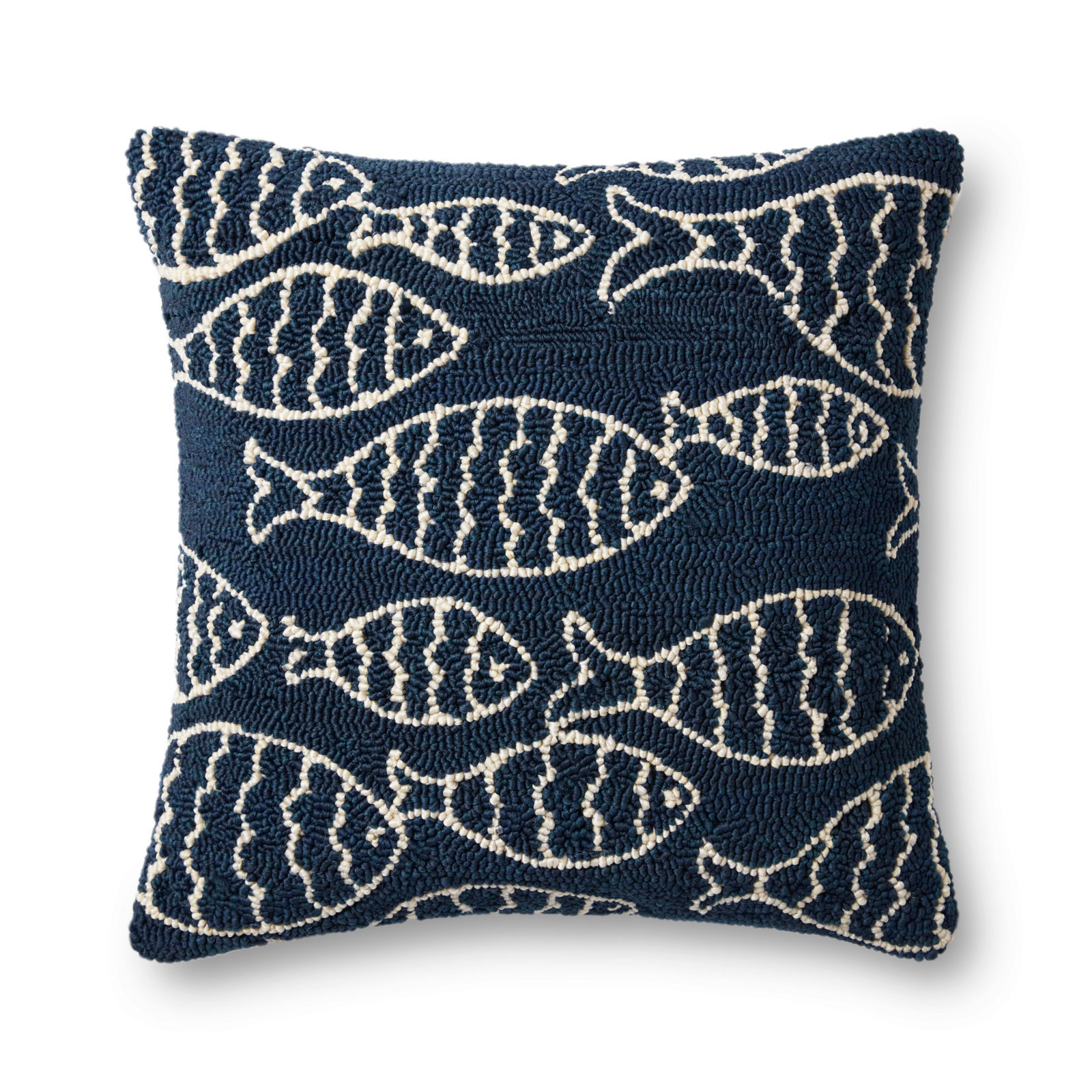 Cavett 22" x 4" Embroidered Pillow Cover, No Fill, Navy