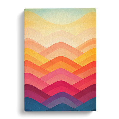 Deco Sunset Colour Field - Print