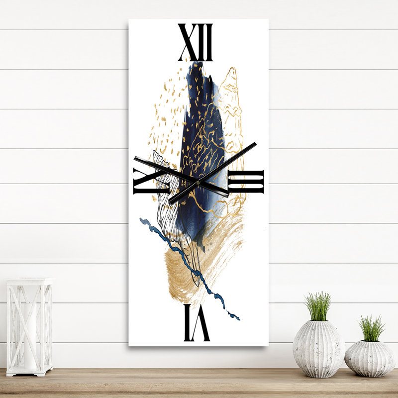 Horloge murale coquille avec art marin, Grand