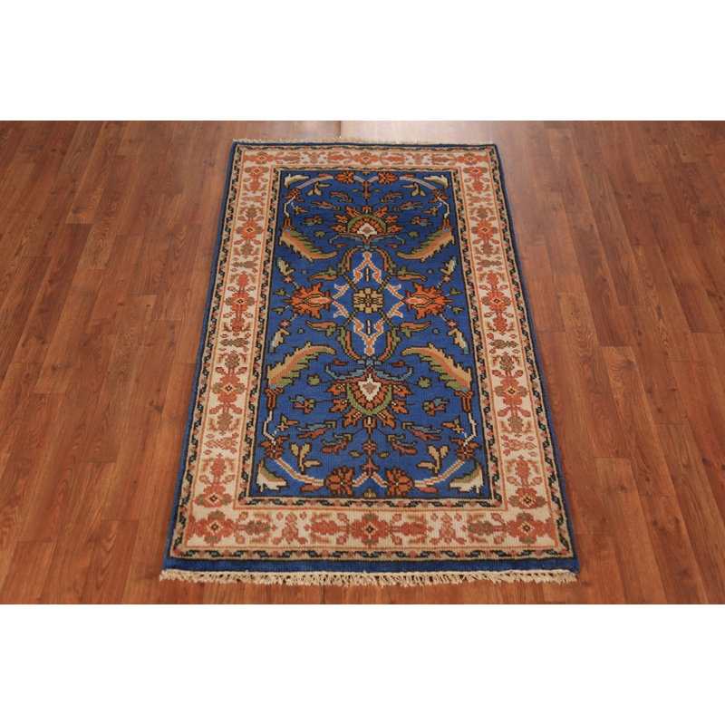 Tapis bleu Oushak 3 x 5