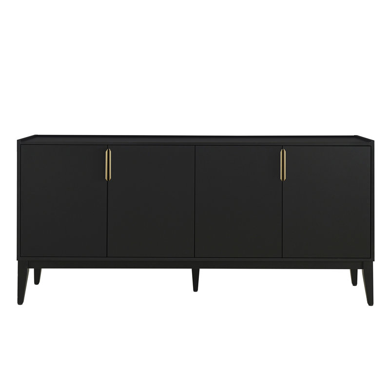 Buffet avec rangement, Noir