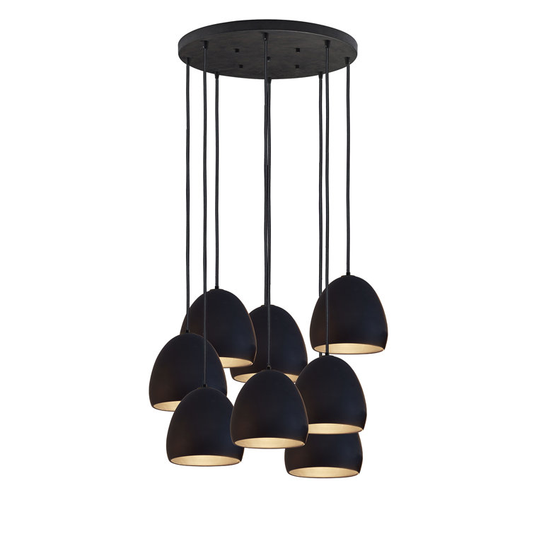 Clay 8 - Light Dimmable Dome Chandelier