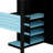 Functional Loft Bed With Study Desk, Multi-Tier Storage, USB Connectivity And Customizable RGB Lights-996581511