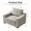Chaise large et demi Stutsman CAL117-83796983