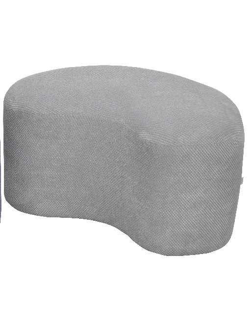 Figi 85cm Wide Novelty Cocktail Ottoman, Grey/Brown/Blue