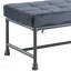 Banc - Siège rembourré en tissu de velours, structure gris sablé-1148304065