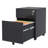 Yosezon 2-Drawer Lockable Mobile Steel File Cabinet, Fully Assembled Except Wheels For Legal Letter A4 F4 Size Home Office