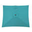 Parasol rectangulaire de 6,5 x 10 pi avec manivelle, inclinaison et toile résistante aux rayons UV pour la piscine, la cour et le patio (sans base)-770927463