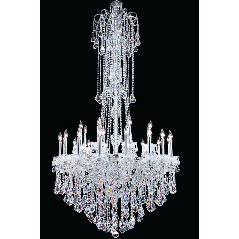 Maria Elena Chandelier, 56" H x 33" W x 33" D, Swarovski Spectra