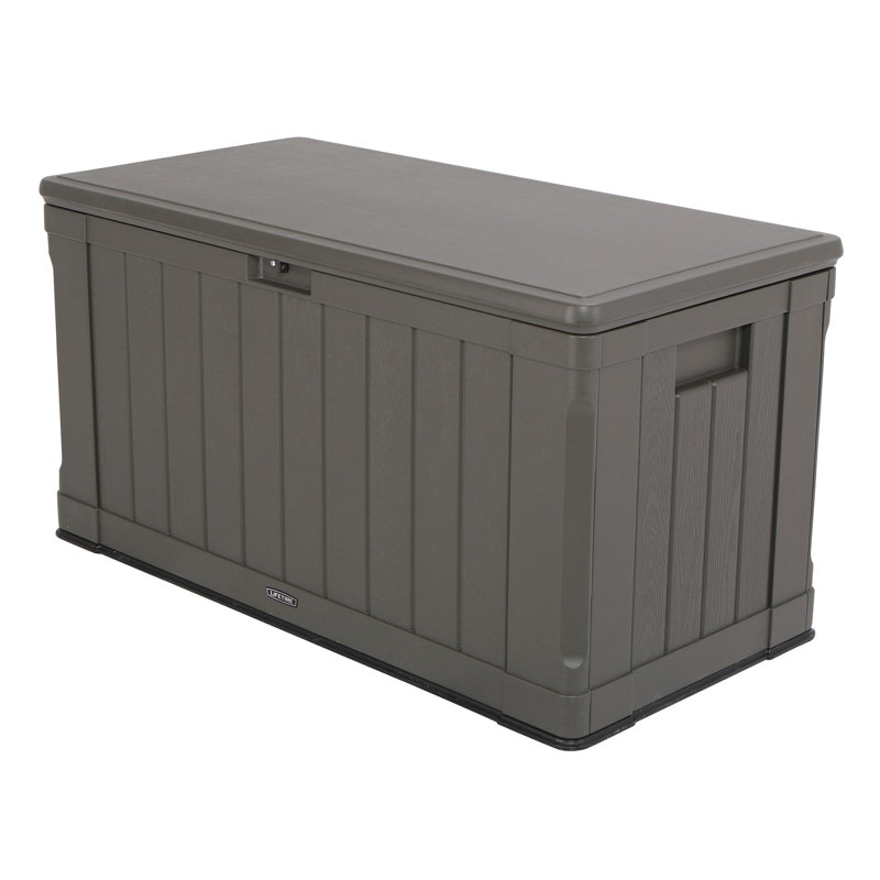 Heavy-Duty 435L Resin Storage Box, Roof Brown