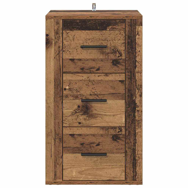 Sideboard Engineered Wood Indoor Cupboard Home Organiser, Old Wood
