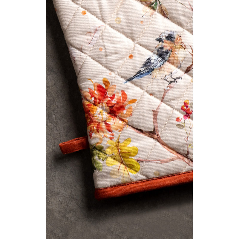 Ensemble 2 pièces de gant de cuisine et de gant de cuisinier maison D hermine