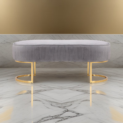 Duppstadt Velvet Upholstered Bench
