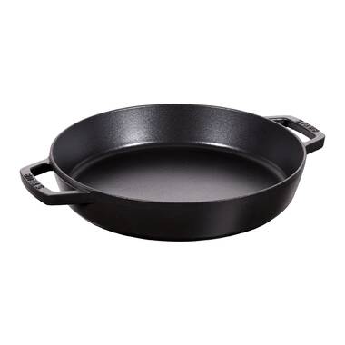 Staub 9.5 Inch Oval Baking Dish Black Matte Cast Iron