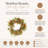 24" Wheat and Lucky Berry Fall Wreath