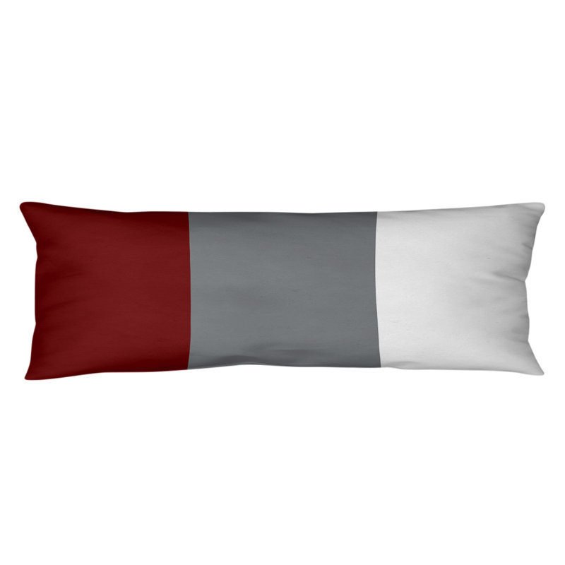 Polyester Medium Pillow, Kentucky , Maroon/Dark Grey