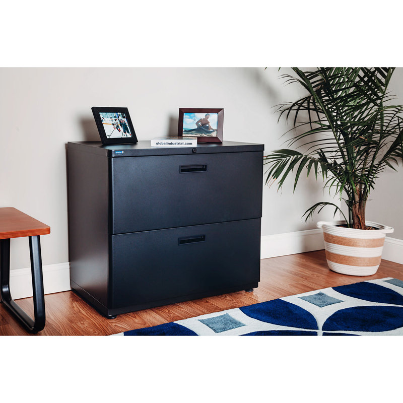 30'' Wide 2 -Drawer File Cabinet, Charcoal