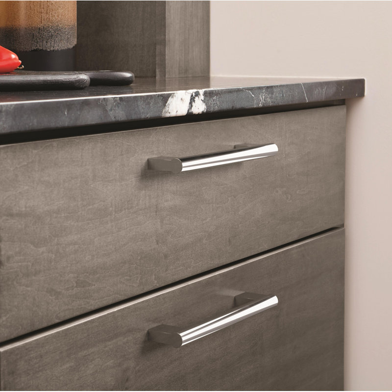 Versa 10-1/16 inch (256mm) Center-to-Center Polished Chrome Cabinet Bar Pull, 10 1/16", Polished Chrome, 1