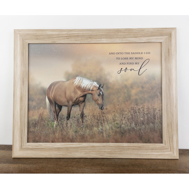 «And Into The Saddle I Go To Lose My Mind And Find My Soul Horse», art occidental