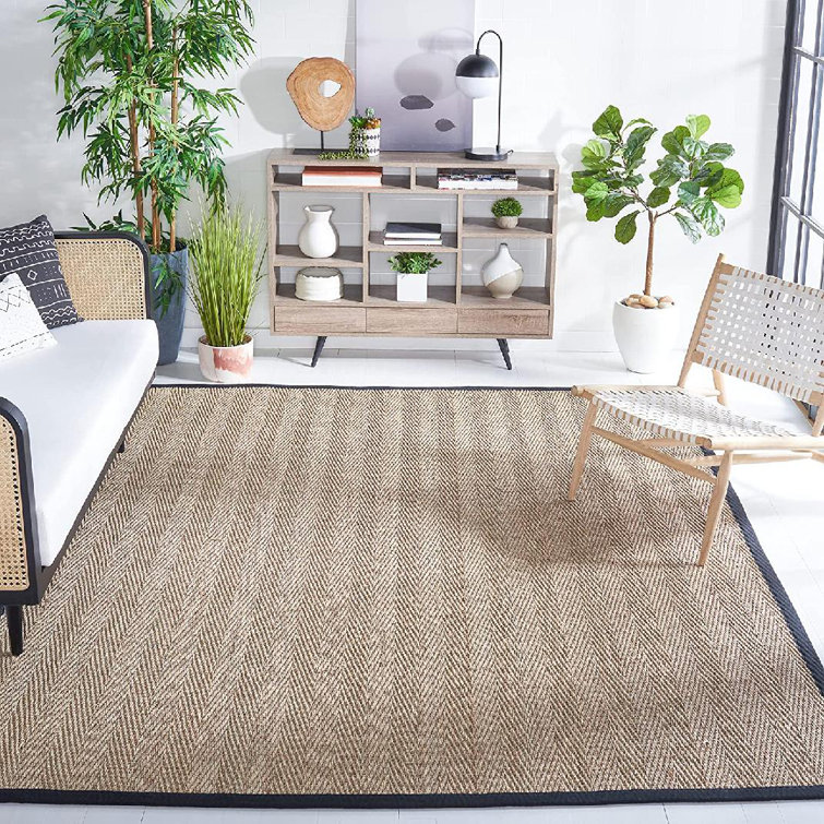 Hervey Bay Natural/Black Area Rug