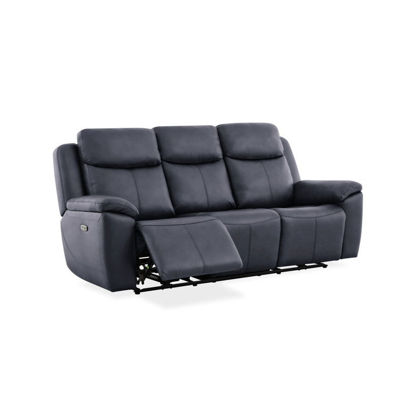 Canapé Dobson en cuir bleu Chesapeake