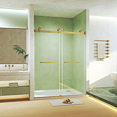 Frameless Double Sliding Shower Door