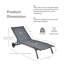 Lasonja 165 cm Long Reclining Single Chaise-541146202