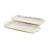 Laudalino Metal Geometric Dot Geometric Decor Gold Tray with White Accents Set