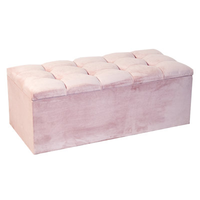 Deanda 102 cm W Tufted Rectangle Ottoman with Storage