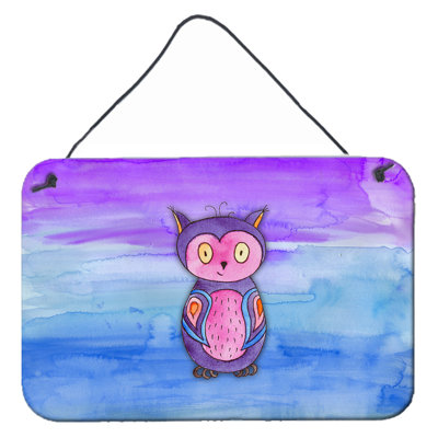 Décoration murale aquarelle hibou