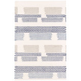 Tread Lightly Navy Handwoven Cotton Rug