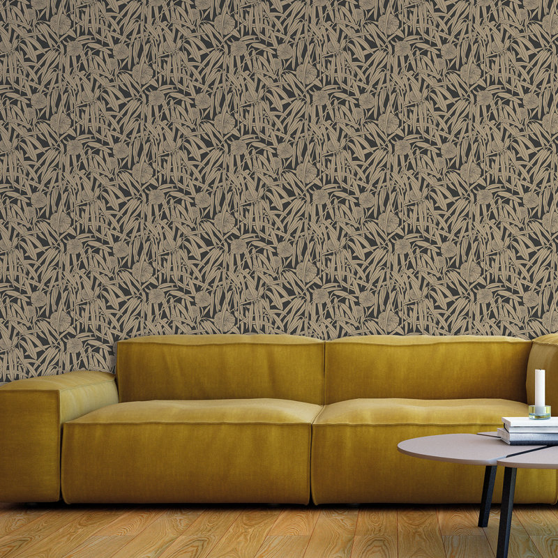 Astair Matte Paste the Wall Wallpaper Roll, Gold