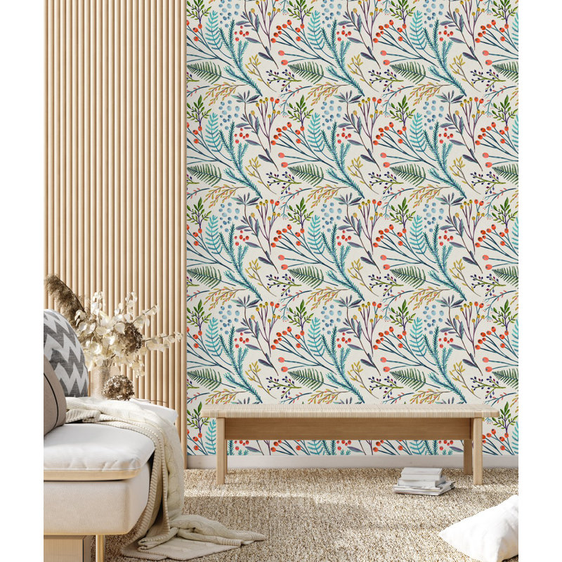 Carreau de papier peint l 25 po, L 2,09 pi x L 10,42 pi