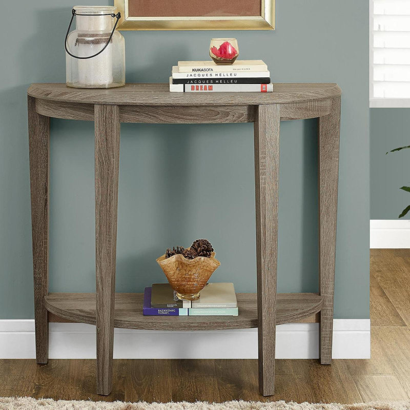 Table d'appoint, console, vestibule, étroit, canapé, salon, chambre à coucher, stratifié brun, contemporain, moderne