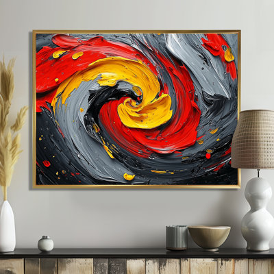 Abstract Volcano Emotional Pulse I - Abstract Suprematism Wall Art